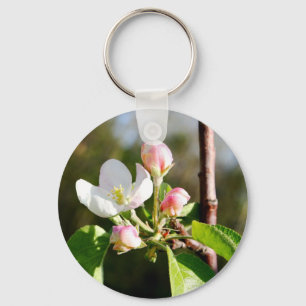 Apple Blossoms Keychain