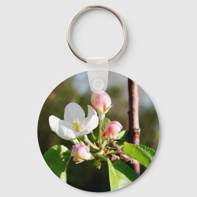 Apple Blossoms Keychain (Front)