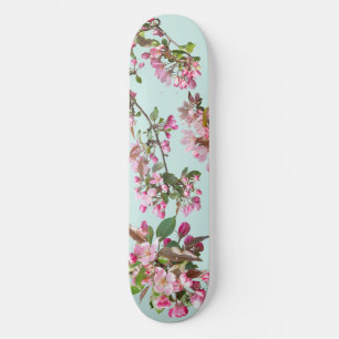 Apple blossoms skateboard