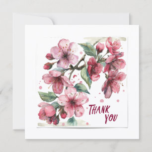 Apple blossoms Thank you card.  Card