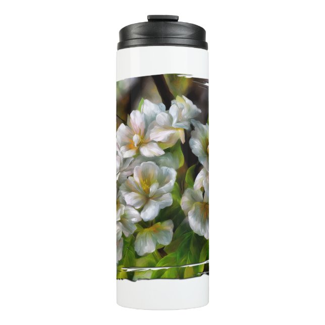Apple Blossoms Thermal Tumbler (Front)