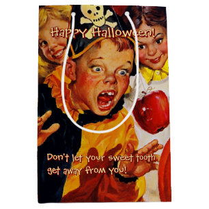 Apple Bobbing Dangers   Sweet Tooth   Halloween Medium Gift Bag