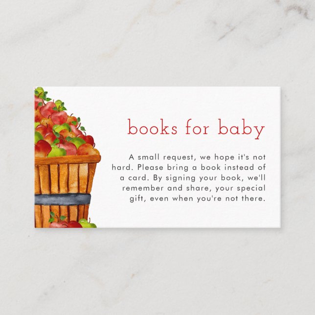 Apple Books for Baby Card Apple of My Eye (Front)