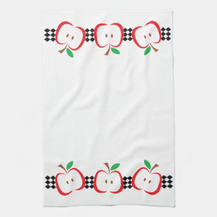 Apple Border Kitchen Towel