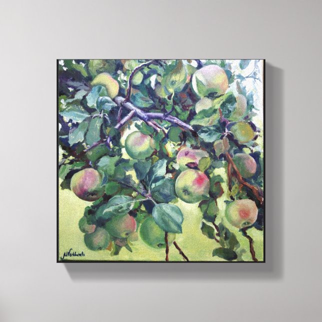 Apple branch. canvas print (Front)