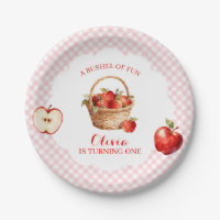 Apple Bushel of Fun 1st Birthday Invitation