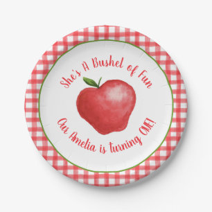 Apple Bushel of Fun Party Plate - Customizable