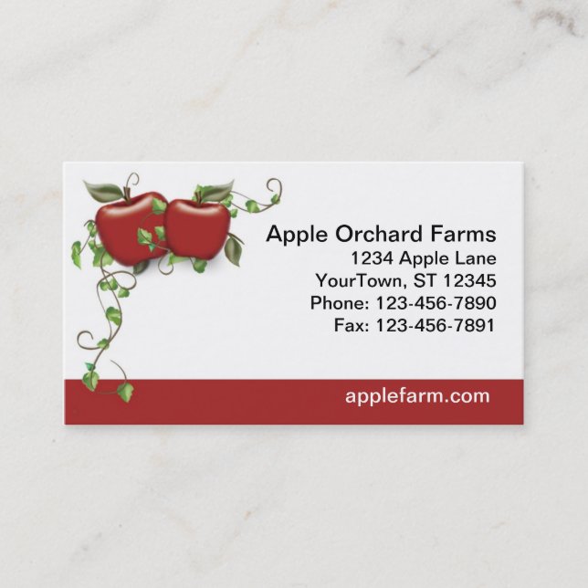 Apple Business Card Personalized (Front)