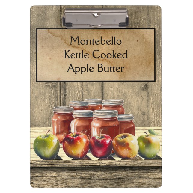 Apple Butter, customizable Clipboard (Front)