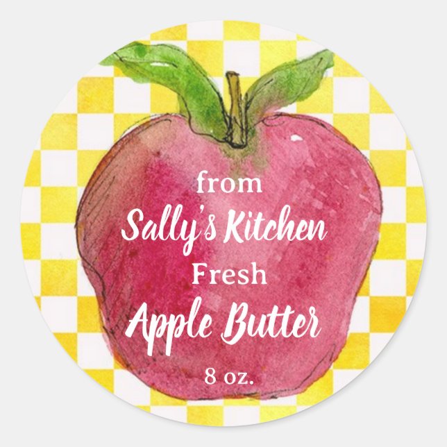 Apple Butter From The Kitchen Of Product Label (Front)