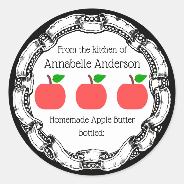 Apple Butter Label Personalize (Front)
