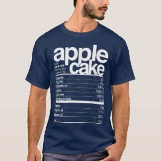 Apple Cake Nutritional Facts Hanukkah Desserts Cha T-Shirt