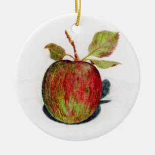 Apple Ceramic Ornament