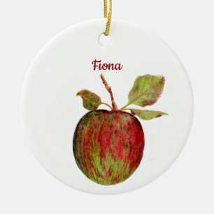 Apple Ceramic Ornament