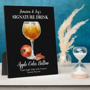 Apple Cider Bellini • PERSONALIZE this Drink Plaque