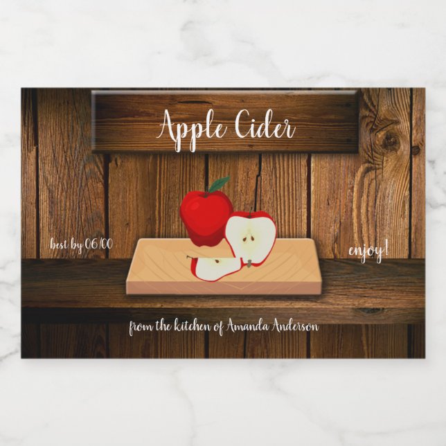 Apple Cider Canning Label 3x2 (Single Label)