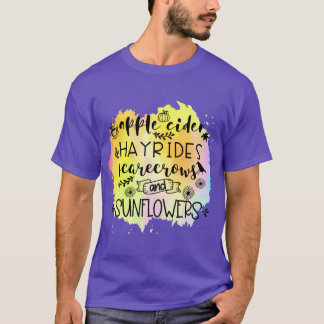 Apple Cider Hayrides Fall Autumn Season Gifts T-Shirt