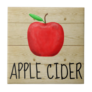 Apple Cider Red Apple Tile