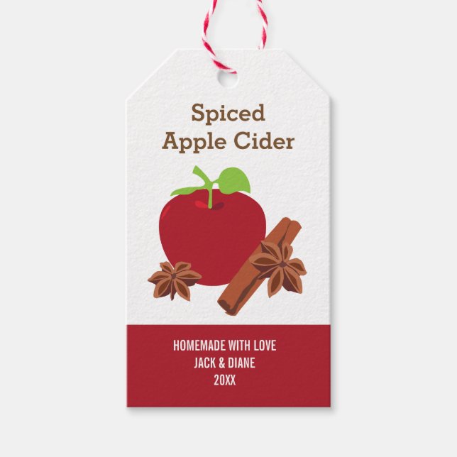 Apple Cinnamon Anise Gift Tags (Front)