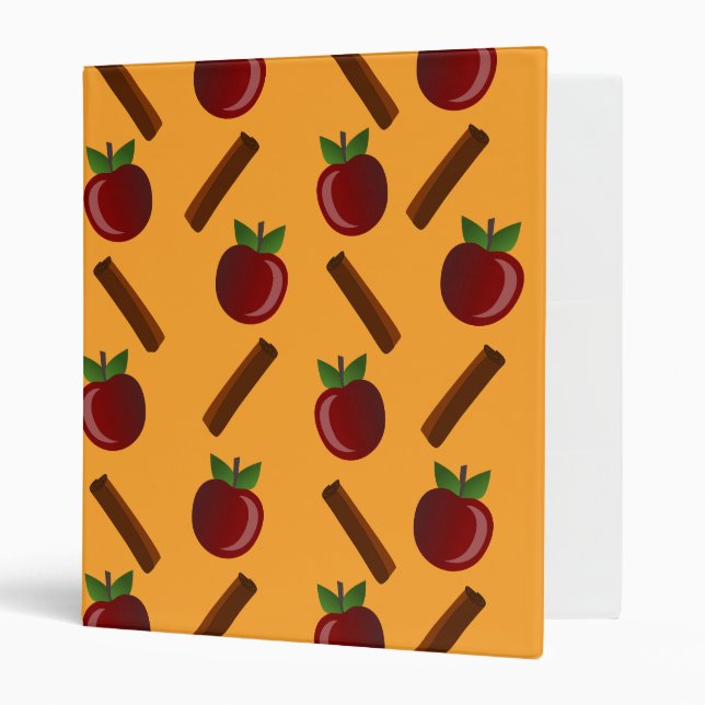 Apple Cinnamon Pattern Binder (Front/Inside)