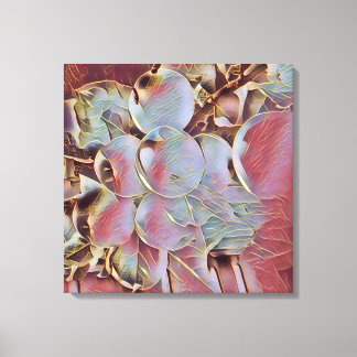 Apple cluster canvas in a jewel glow style print