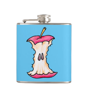 Apple core hip flask