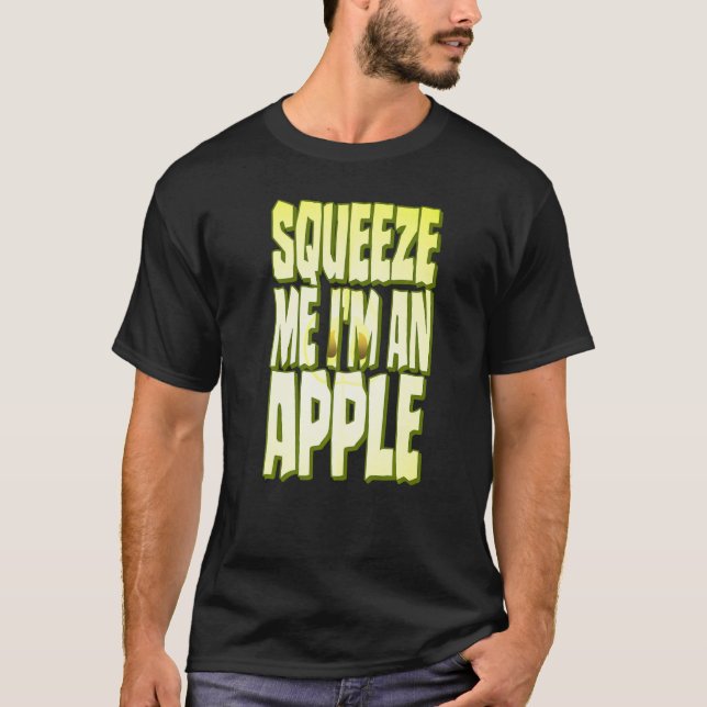Apple Costume Halloween Fresh Fruit Slice Squeeze  T-Shirt (Front)