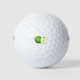 Apple Cut in Half Golf Balls