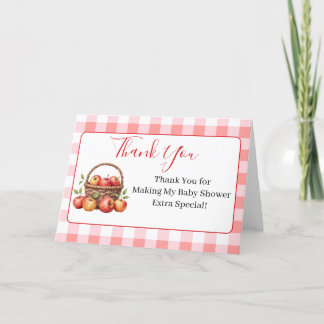 Apple de My Eye Baby shower Merci Cartes
