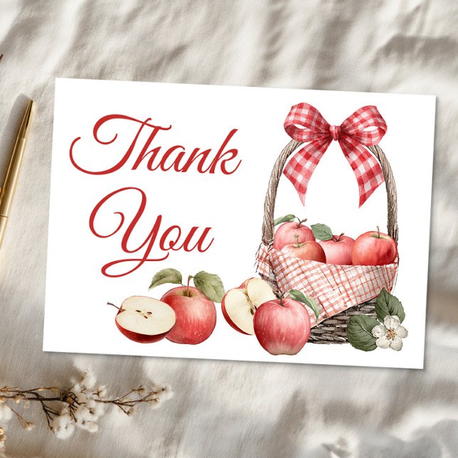 Apple de notre Carte de remerciements de Baby show (Thank you card)