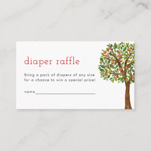 Apple Diaper Carte Raffle Apple de mon bébé oeil
