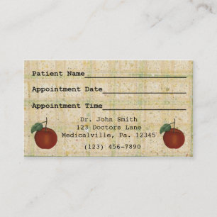 Apple Doctor's Appointment Business Card