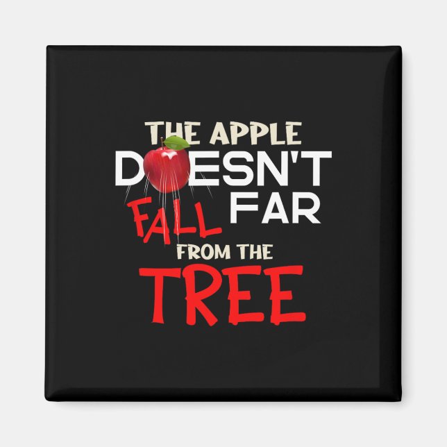 Apple Doesn't Fall Far From The Tree Apple Picking Magnet (Front)