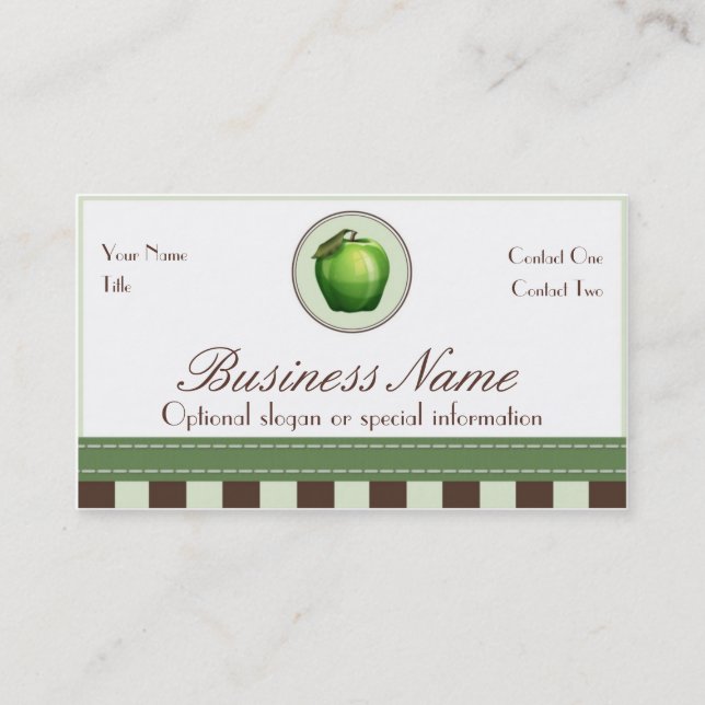 Apple Fibres Business Cards (Front)