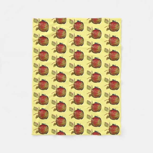 Apple Fleece Blanket (Front)