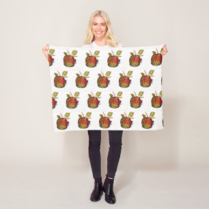 Apple Fleece Blanket