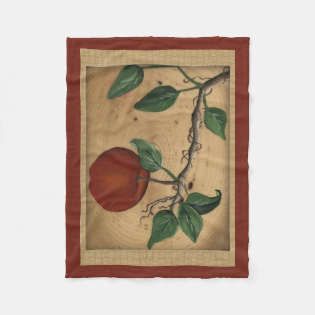 Apple Fleece Blanket (Front)