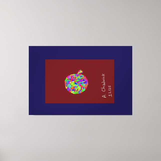 Apple Floral Canvas Print (Front)