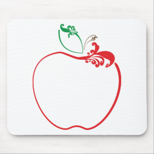 apple flourish mouse pad