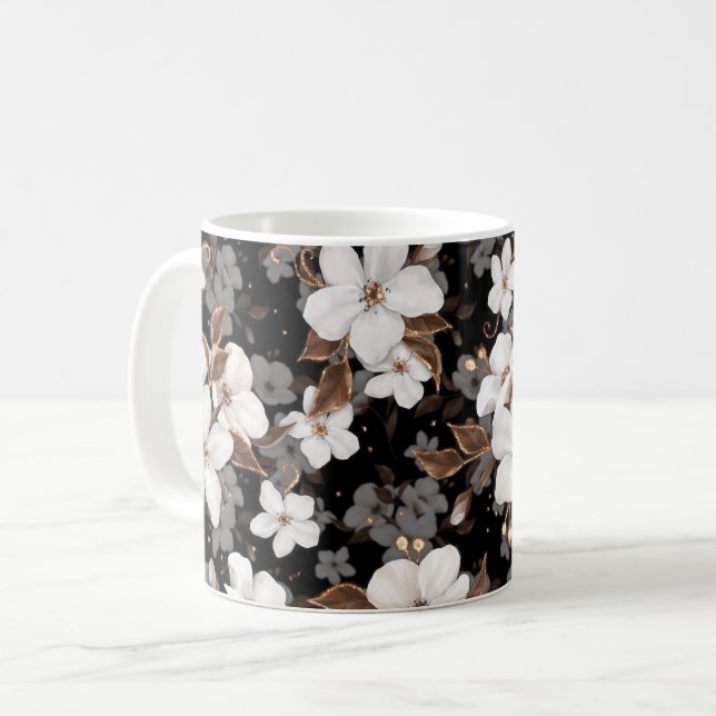 Apple flowers coffee mug (Front Left)
