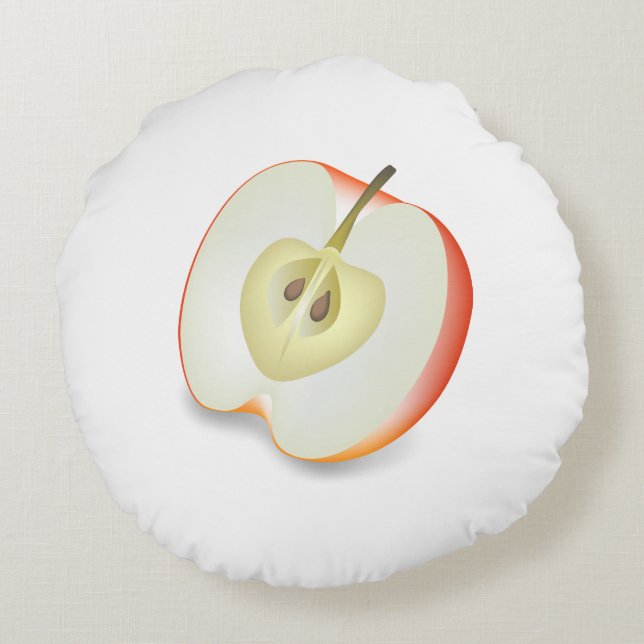 APPLE FOOD ROUND PILLOW (Back)