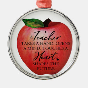 *APPLE FOR THE TEACHER AT CHRISTMAS* ORNAMENT