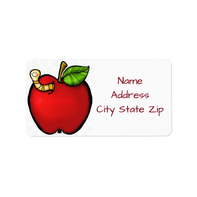**APPLE FOR THE TEACHER** RETURN ADDRESS LABELS (Front)