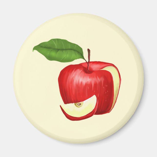 Apple Fridge Magnet Personnalisé et personnalisabl (Devant)