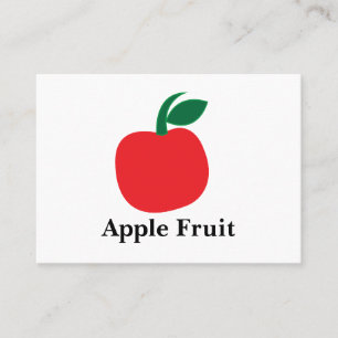 Apple Fruit Business Card
