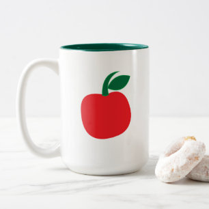 Apple Fruit  Two-Tone Coffee Mug