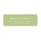 Apple Green Address Labels