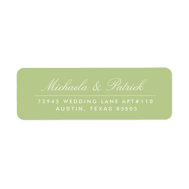 Apple Green Address Labels (Front)