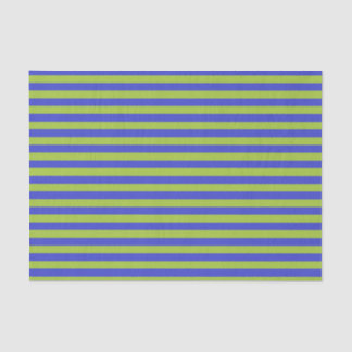 Apple Green and Blue Stripes Tissue Paper