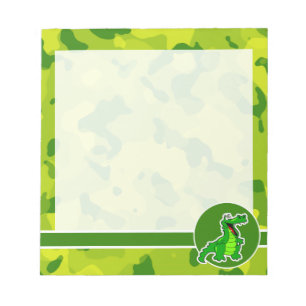 Apple Green Camo; Alligator, Gator Notepad
